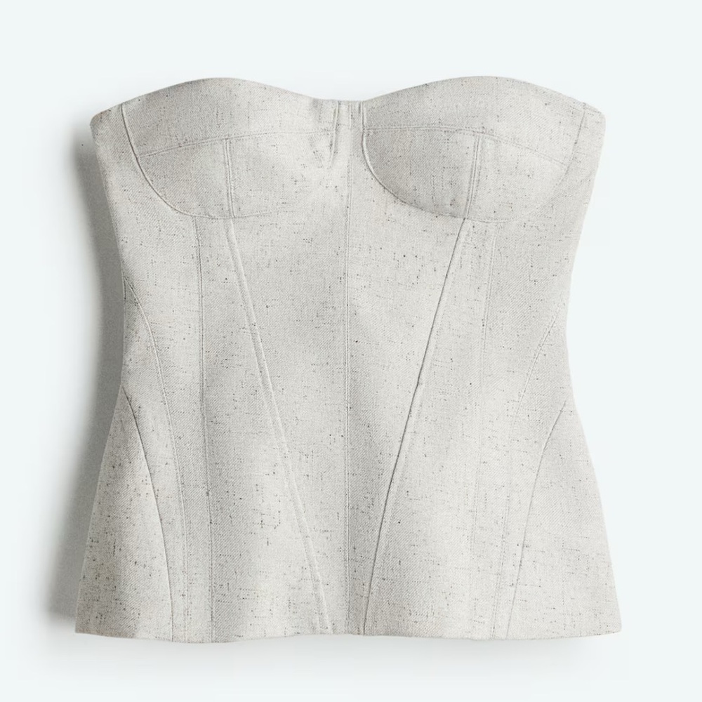H&M Edition Strapless Bustier Top